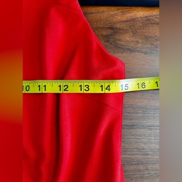 LULU’S Women’s Size Medium Red-Orange High Halter Neck Cut-Out A-Line Midi Dress - Picture 12 of 15